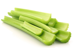 Cut celery stalks.